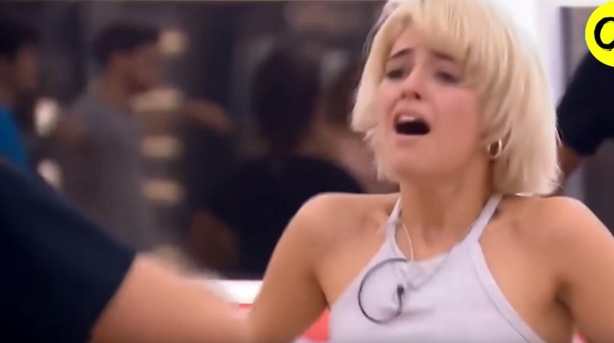 Alba Reche, durante la clase de «los Javis» en OT 2018