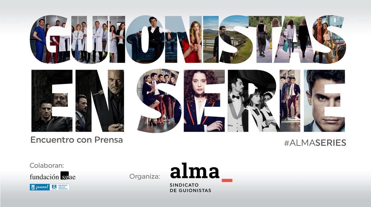 Detalle del cartel del encuentro «Guionistas en serie»