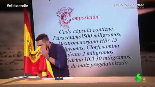 Dani Mateo responde a Frank Cuesta por la polémica de la bandera: «Te equivocas conmigo»