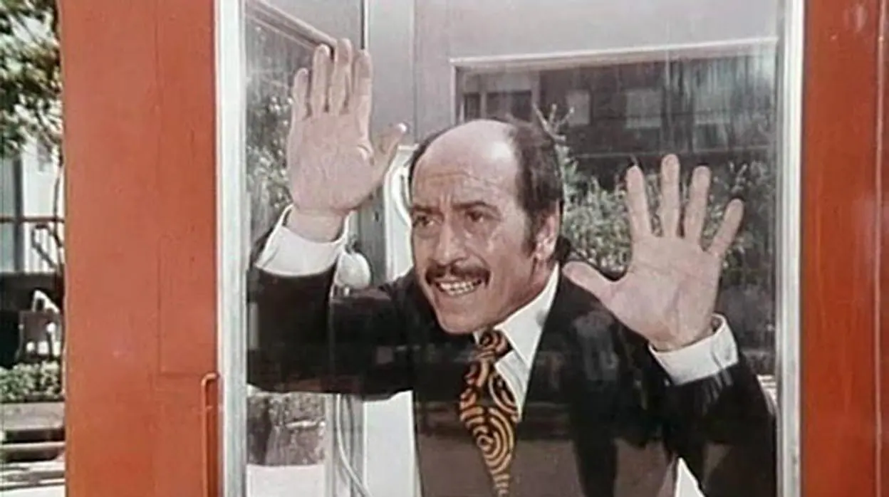 José Luis López Vázquez, atrapado en «La cabina»