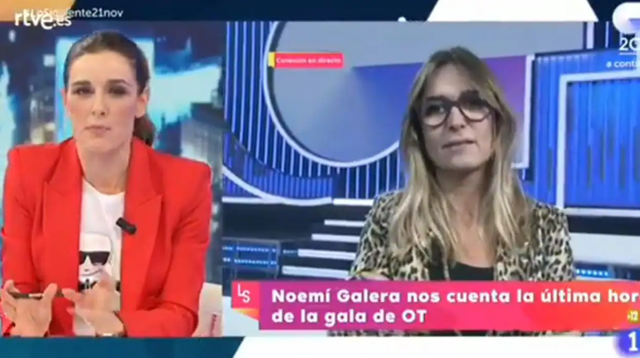 Noemí Galera, junto a Raquel Sánchez Silva en «Lo siguiente»