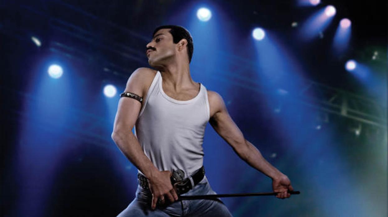 Escena de la película Bohemian Rhapsody, una de las nominadas a los Globos de Oro 2019