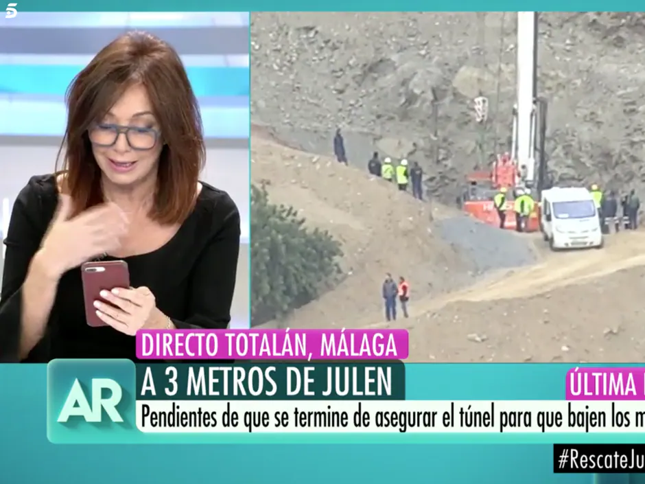 El rescate de Julen en directo centra la programación de Antena 3 y Telecinco