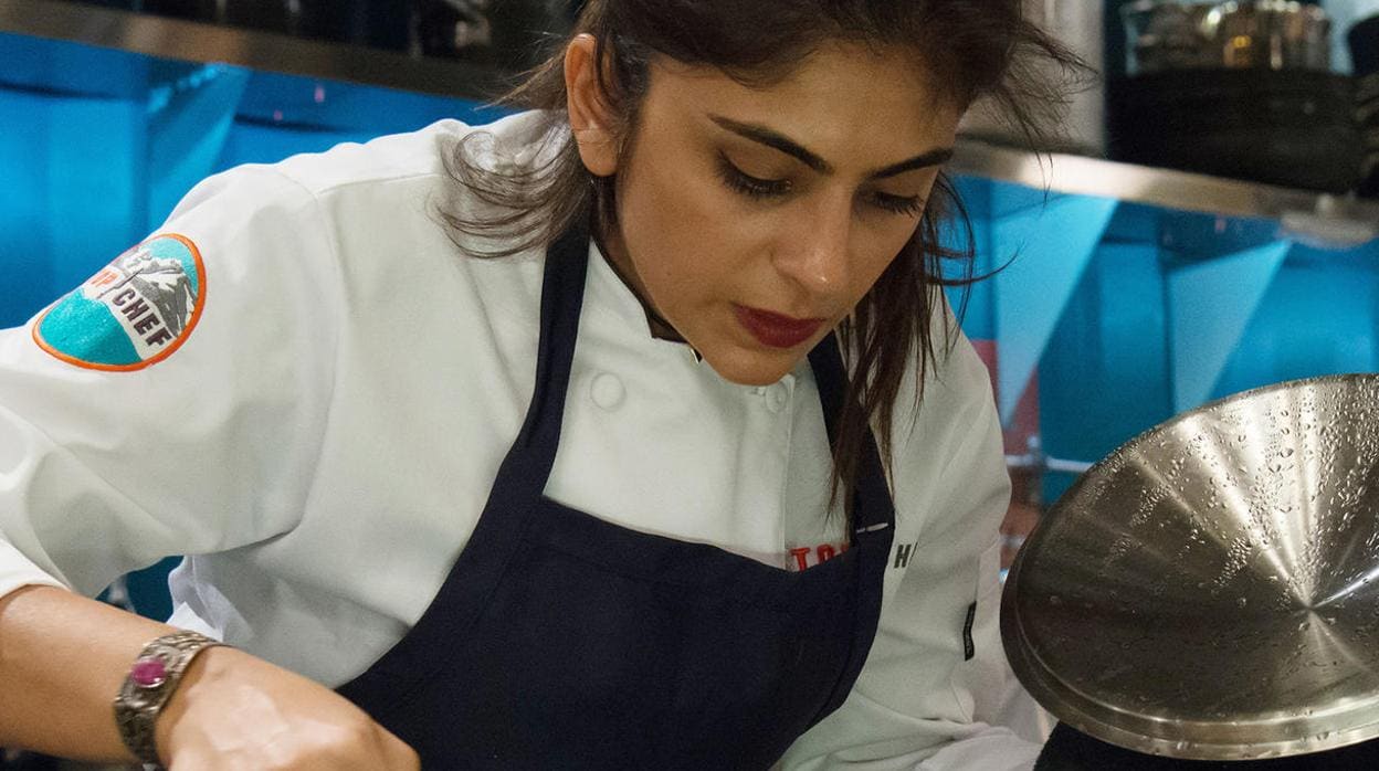 Fatima Ali, durante su particpación en «Top Chef»