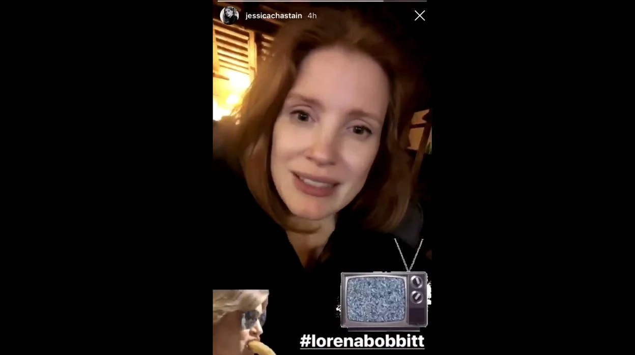 El Instagram de Jessica Chastain con el meme de Terelu