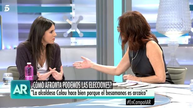 El zasca de Ana Rosa a Irene Montero tras el desplante de Ada Colau y Quim Torra al Rey Felipe