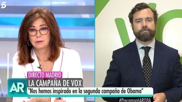 Tensión entre Ana Rosa Quintana y el vicesecretario de Vox: «Me ofende»