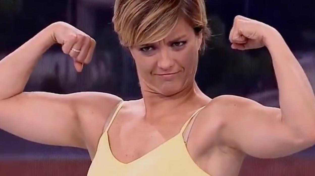 María Casado en el momento en el que ha sido «pillada» por las cámaras