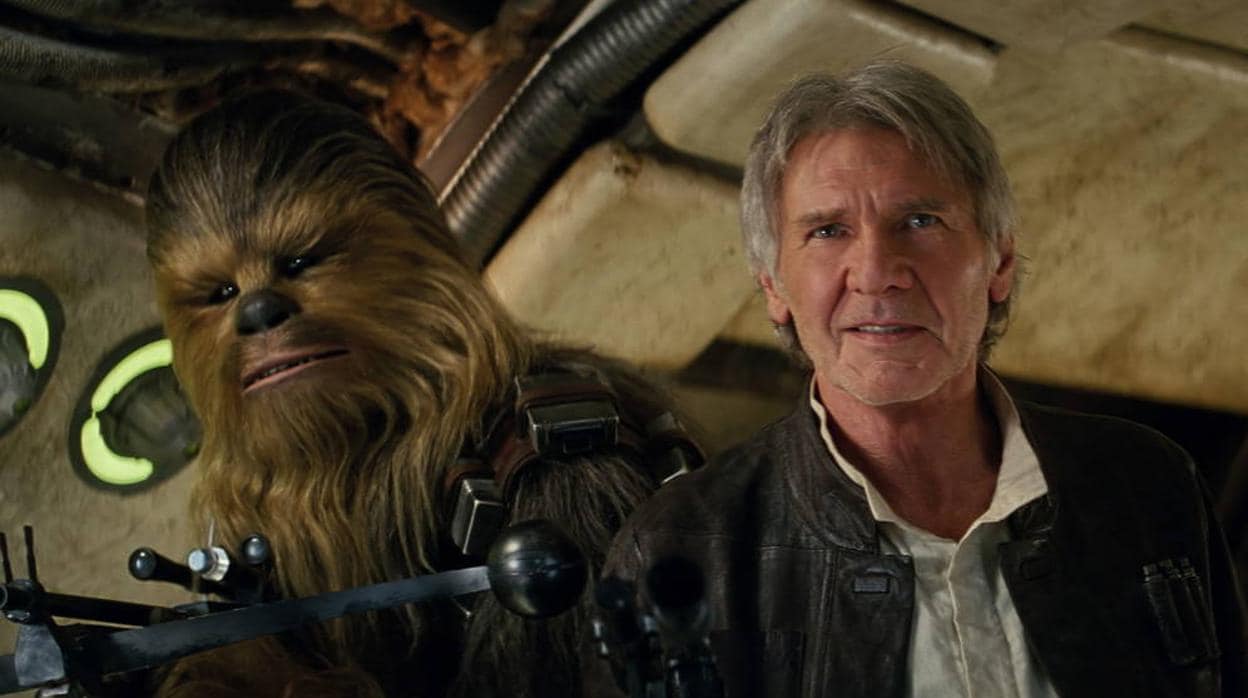 Chewbacca y Han Solo (Harrison Ford), pareja indisoluble en «Star Wars»