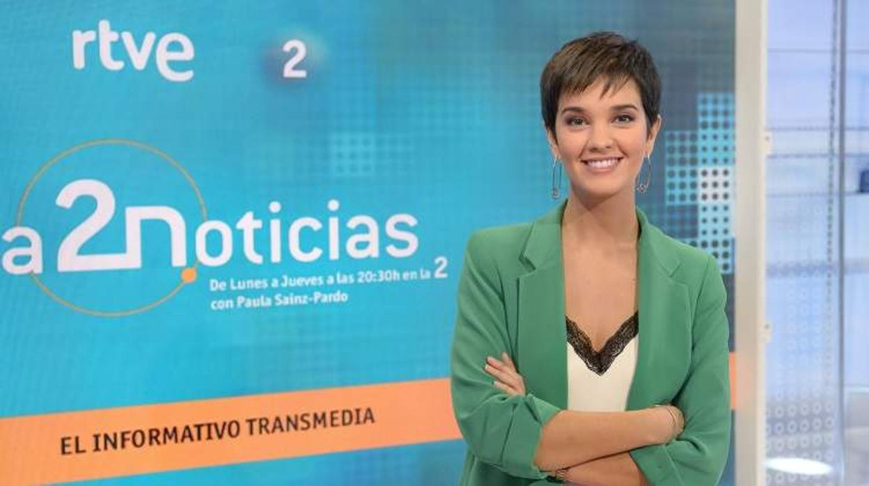 Paula Sainz-Pardo, presentadora de La 2 Noticias