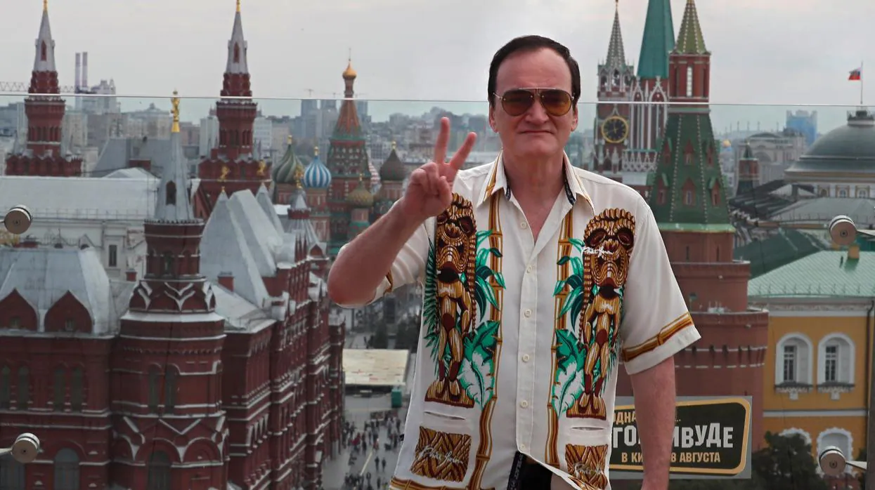 El director estadounidense Quentin Tarantino posa durante la presentación de su última película en Moscú, Rusia
