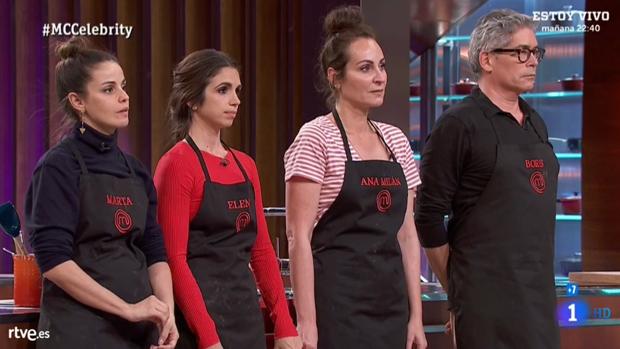 «MasterChef Celebrity» expulsa a dos concursantes y «ficha» a otros dos en una noche muy tensa
