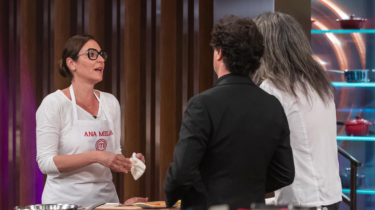 Ana Milán, durante una de las pruebas de «MasterChef Celebrity»