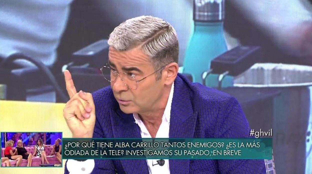 Jorge Javier Vázquez durante el debate en «Sálvame deluxe»