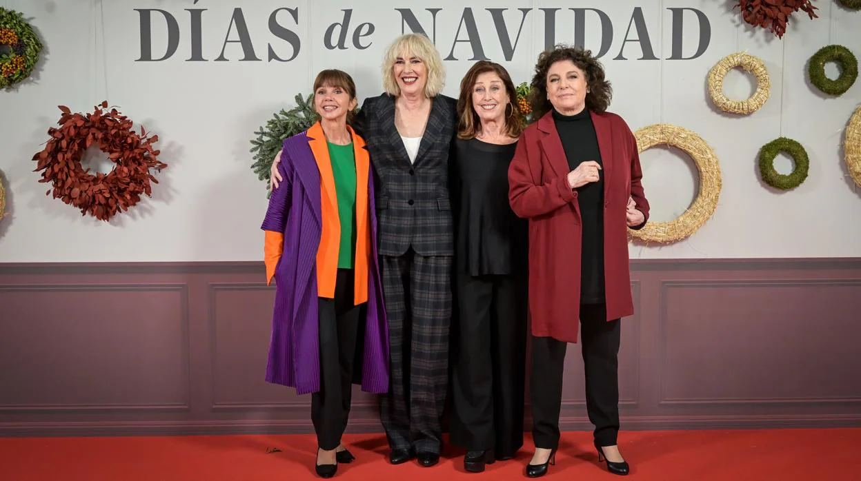 Victoria Abril, Susi Sánchez, Verónica Forqué y Charo López, cuatro de las protagonistas de «Días de Navidad»