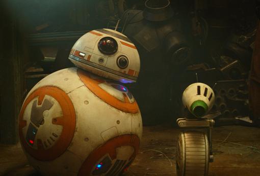 BB-8 y D-O (al que pone voz J. J. Abrams)