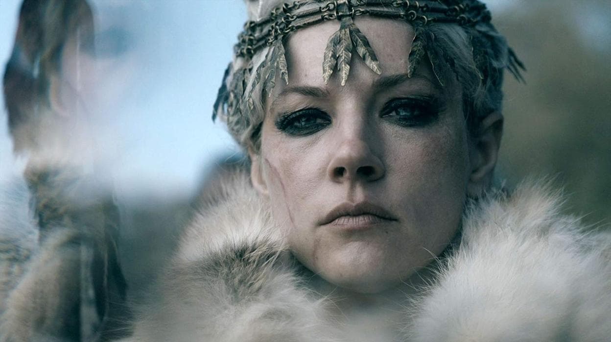 Lagertha (Katheryn Winnick), en el último episodio de «Vikingos»