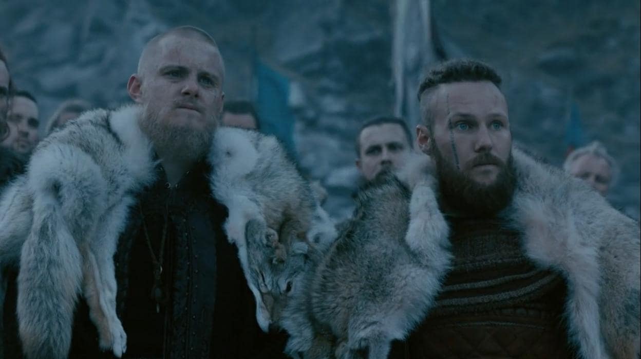 Bjorn y Ubbe despiden a Lagertha en «Vikingos»