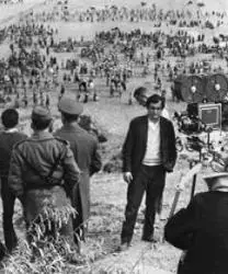 Kubrick en el rodaje en España