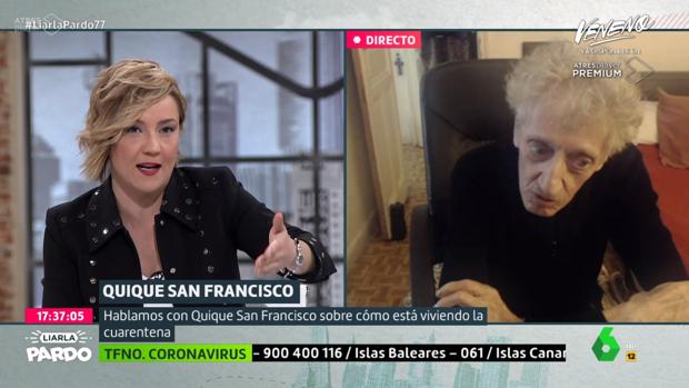 Quique San Francisco, muy crítico con el Gobierno por haber permitido manifestaciones «desde enero»