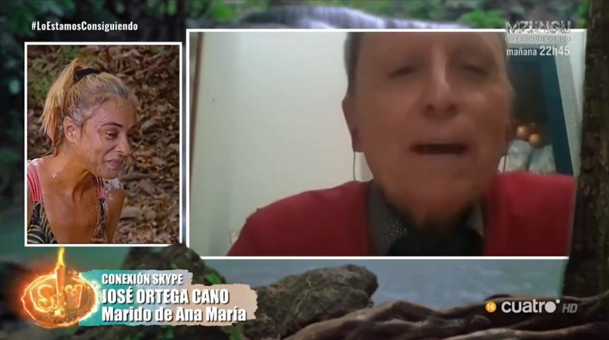 Ana María Aldón charla en directo con Ortega Cano