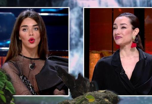 Violeta y Adara, en plena discusión