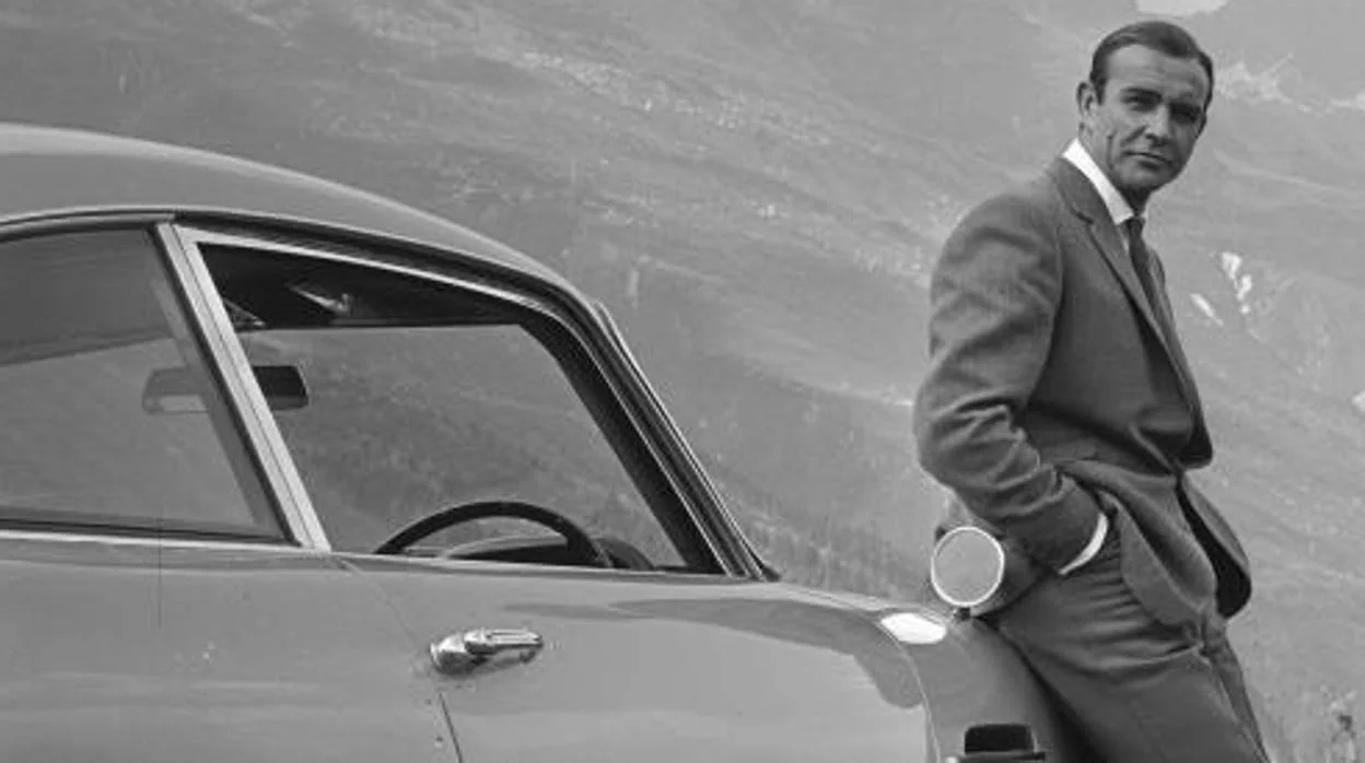 Sean Connery, durante el rodaje de «James Bond contra Goldfinger» (1964)