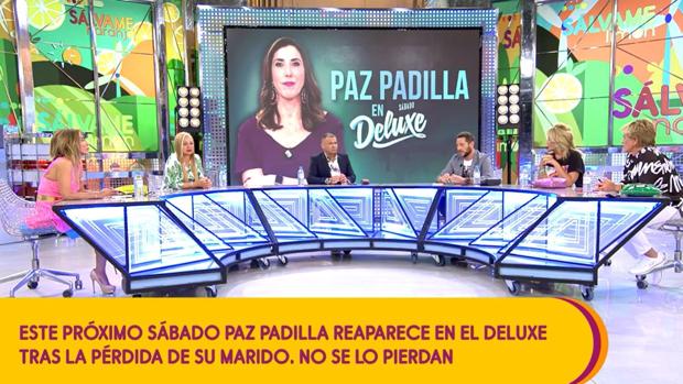 Paz Padilla regresa a televisión este sábado tras la muerte de su marido