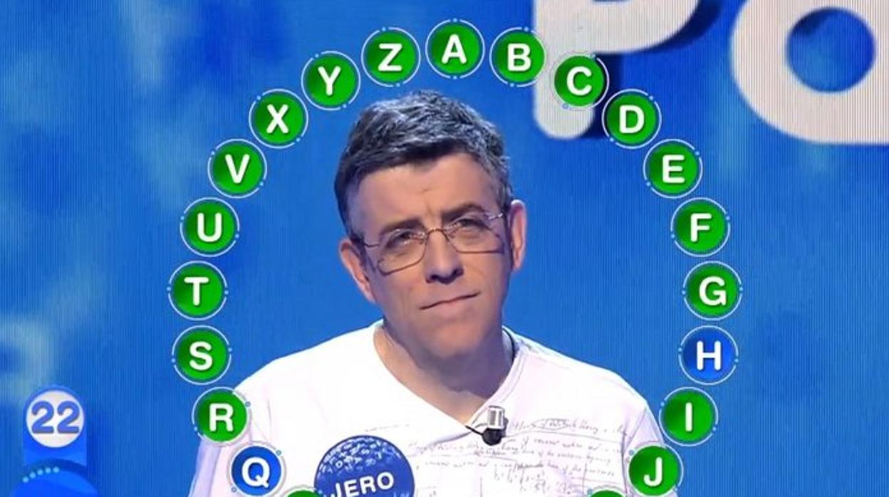 Jerónimo Hernández, uno de los rostros de «Pasapalabra» tras participar en 256 programas, 121 en la última tanda