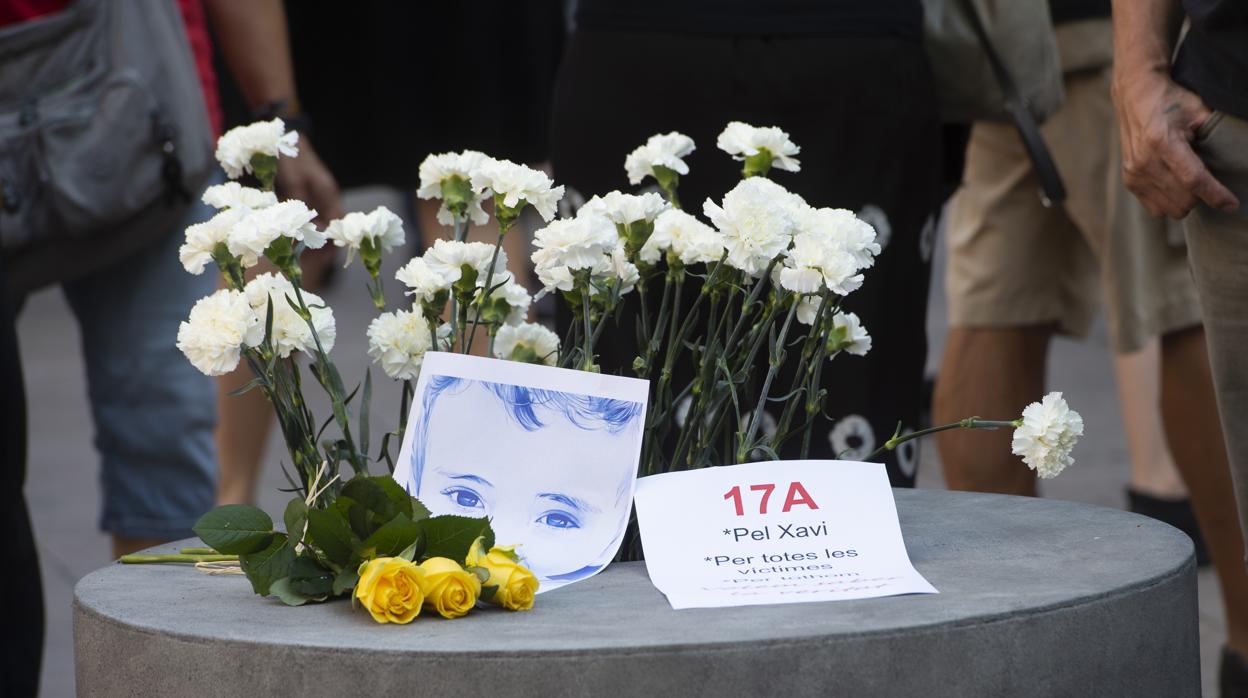 Homenaje a las víctimas del atentado de Barcelona