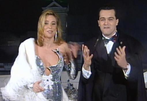 Ana Obregón y Ramón García, en las Campanadas de 1995
