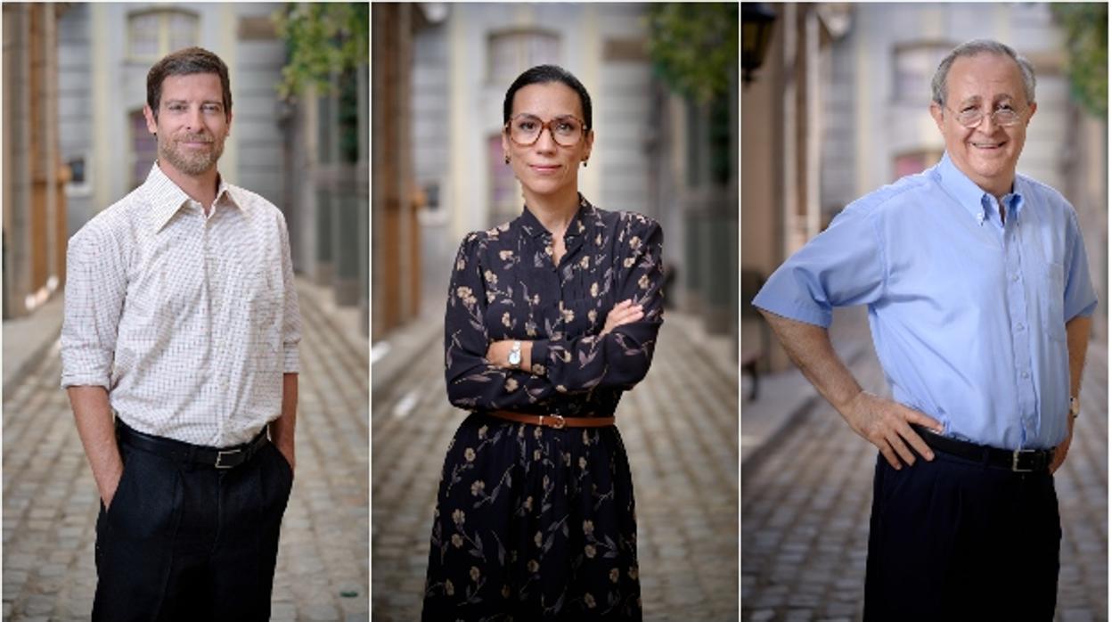 Manuel Baqueiro, Itziar Miranda y José Antonio Sayagués en la novena temporada de «Amar es para siempre»