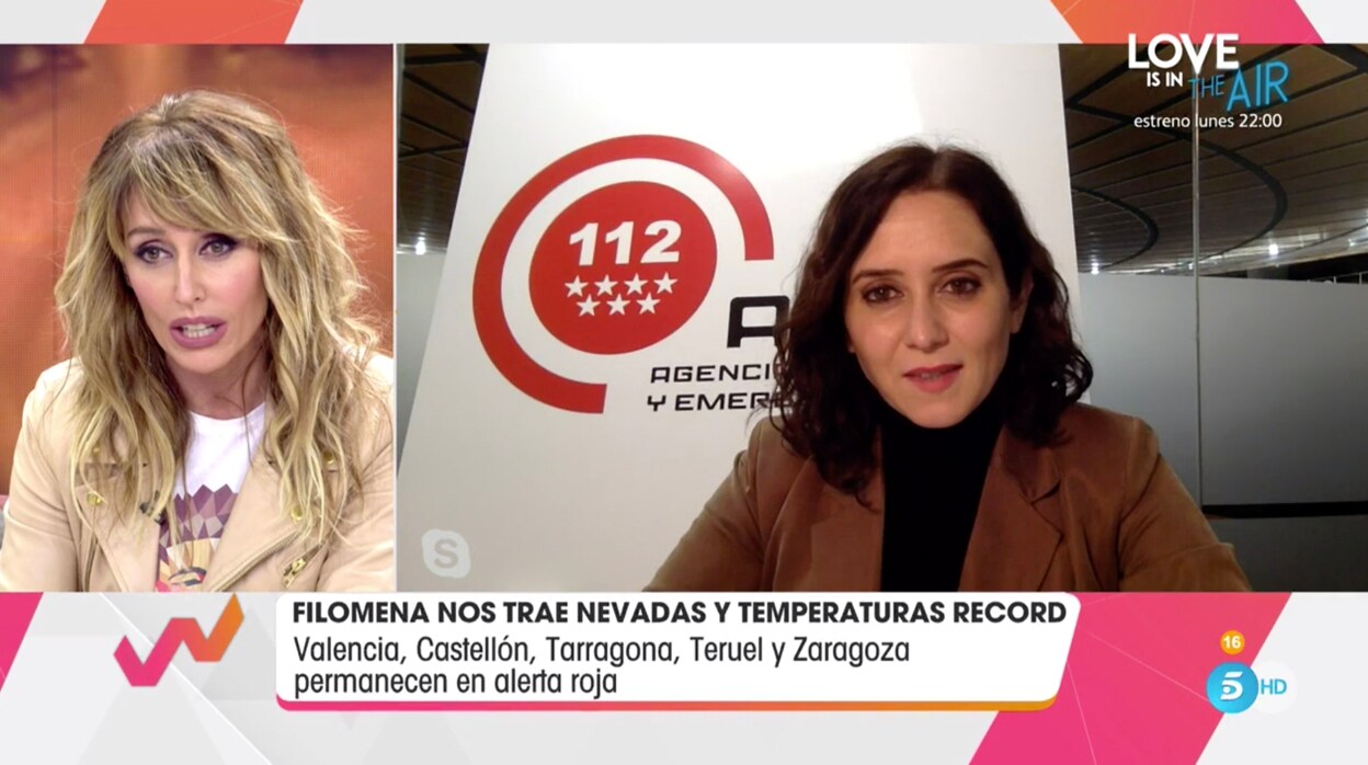Emma García entrevista a Díaz Ayuso en el especial de «Viva la vida»