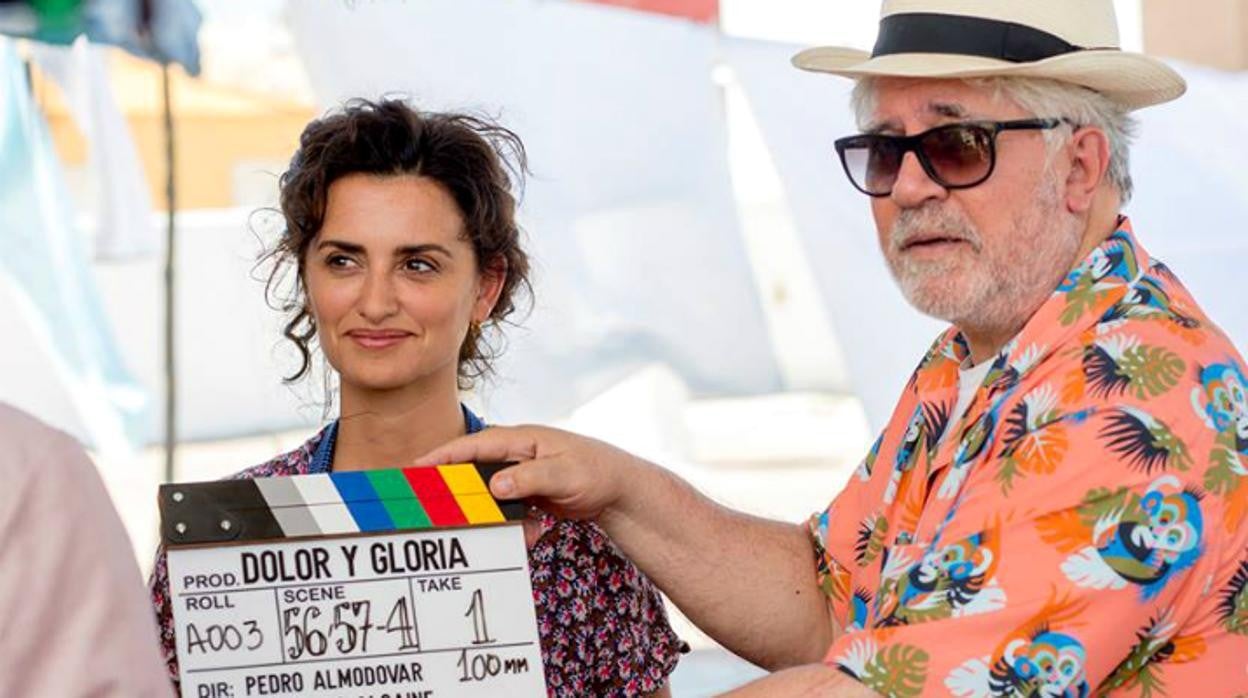 Fotografía del rodaje de Dolor y Gloria, el último filme de Pedro Almodóvar