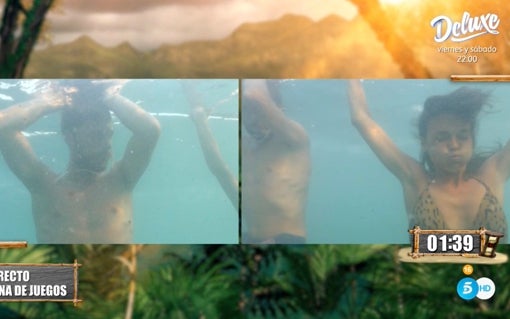 Tom y Melyssa, en la prueba de apnea