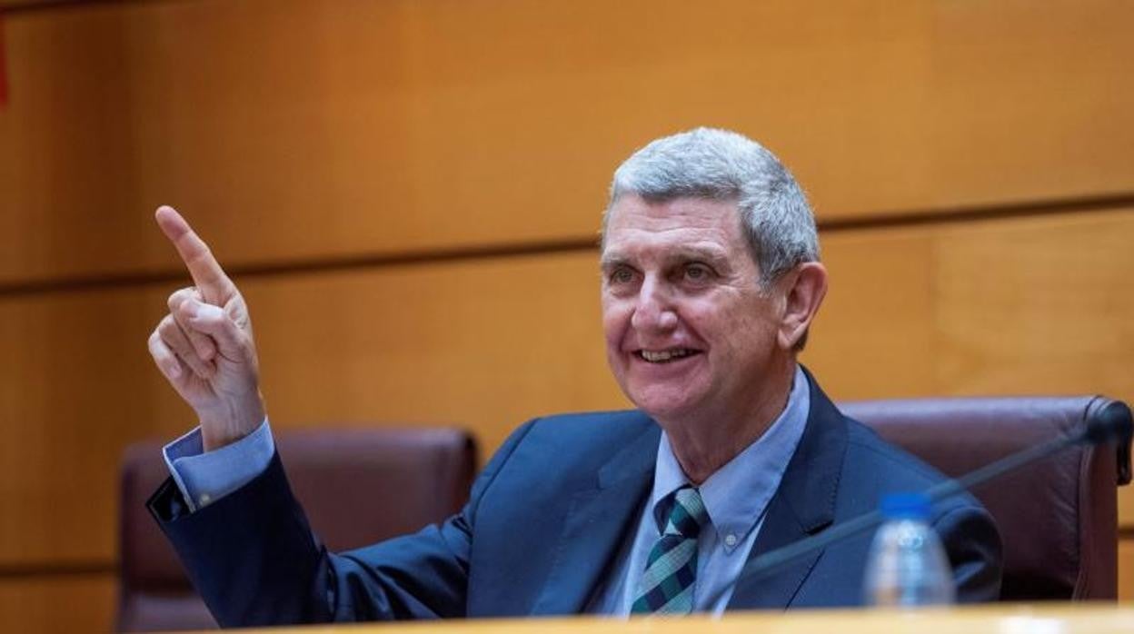 José Manuel Pérez Tornero, ayer, en el Senado