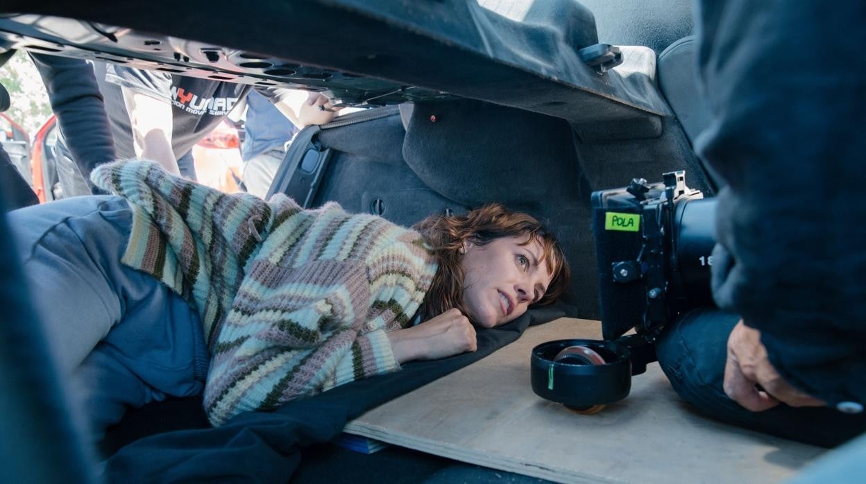 Maggie Civantos, en el rodaje de 'Express', la primera serie española de Starzplay