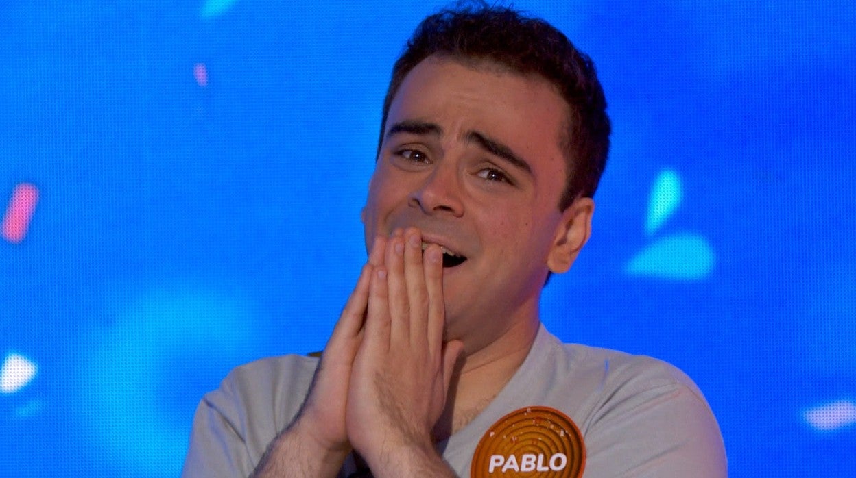 Pablo Díaz, nada más ganar el bote