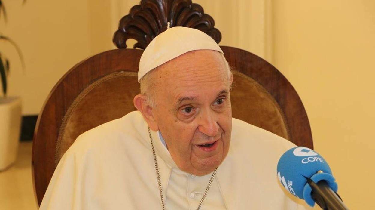 El Papa Francisco, durante la entrevista en Cope