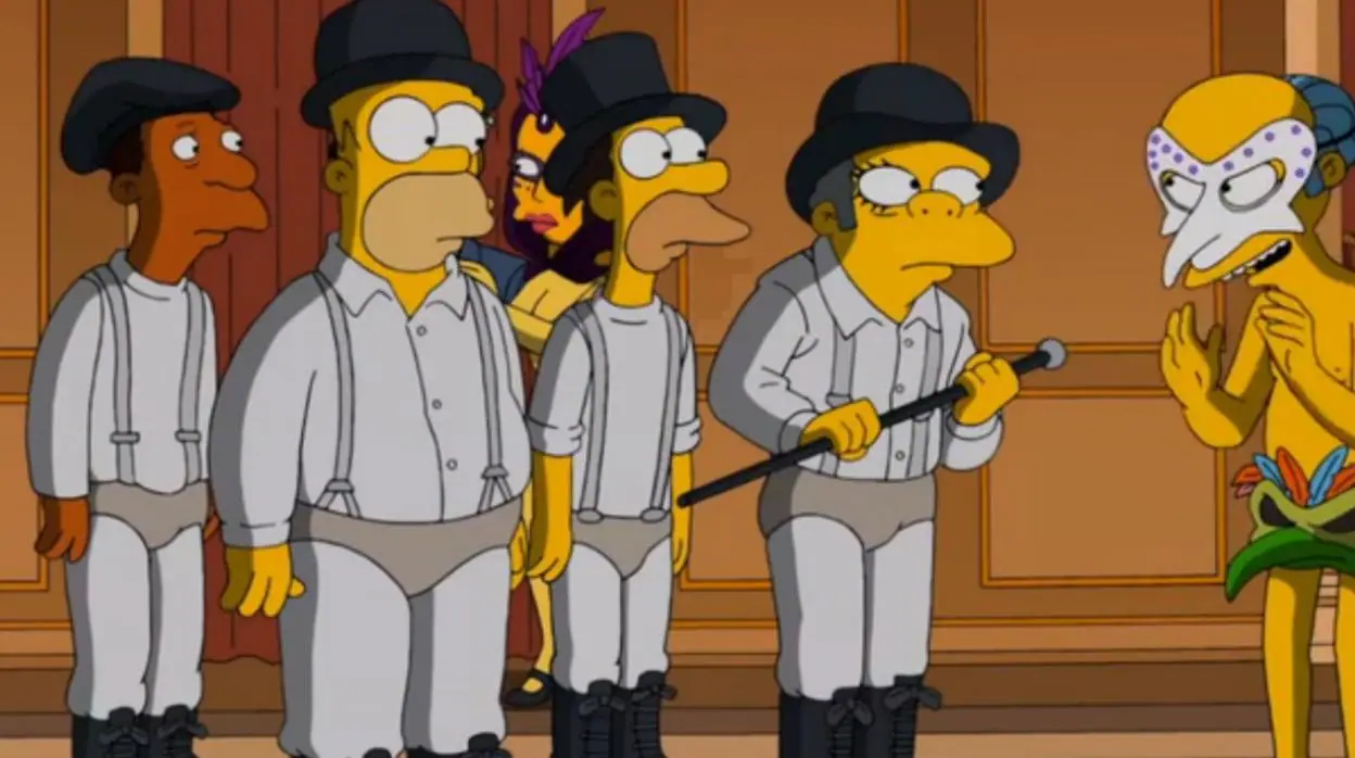 Los Simpson rinden tributo a 'La Naranja Mecánica'