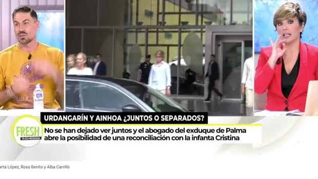 Rosa Benito pone orden en 'Fresh' al hablar del encuentro entre Don Juan Carlos y la Infanta Cristina