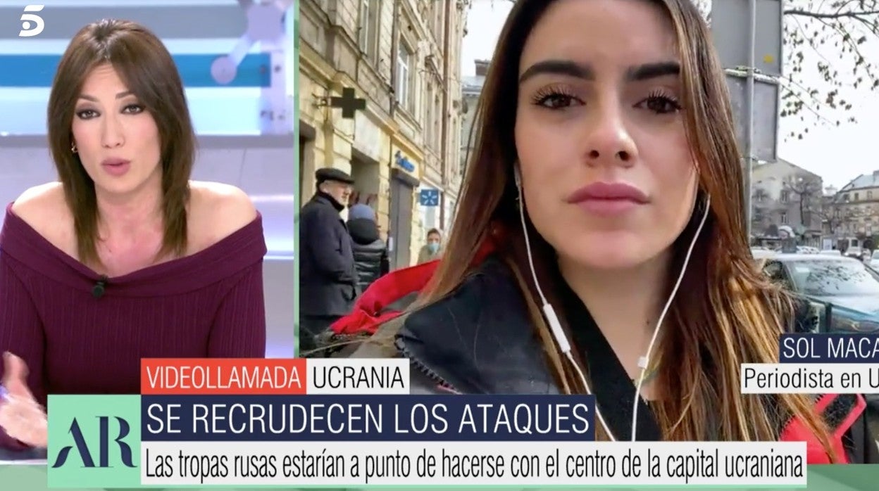 Sol Macaluso, en su conexión con 'El programa de Ana Rosa'