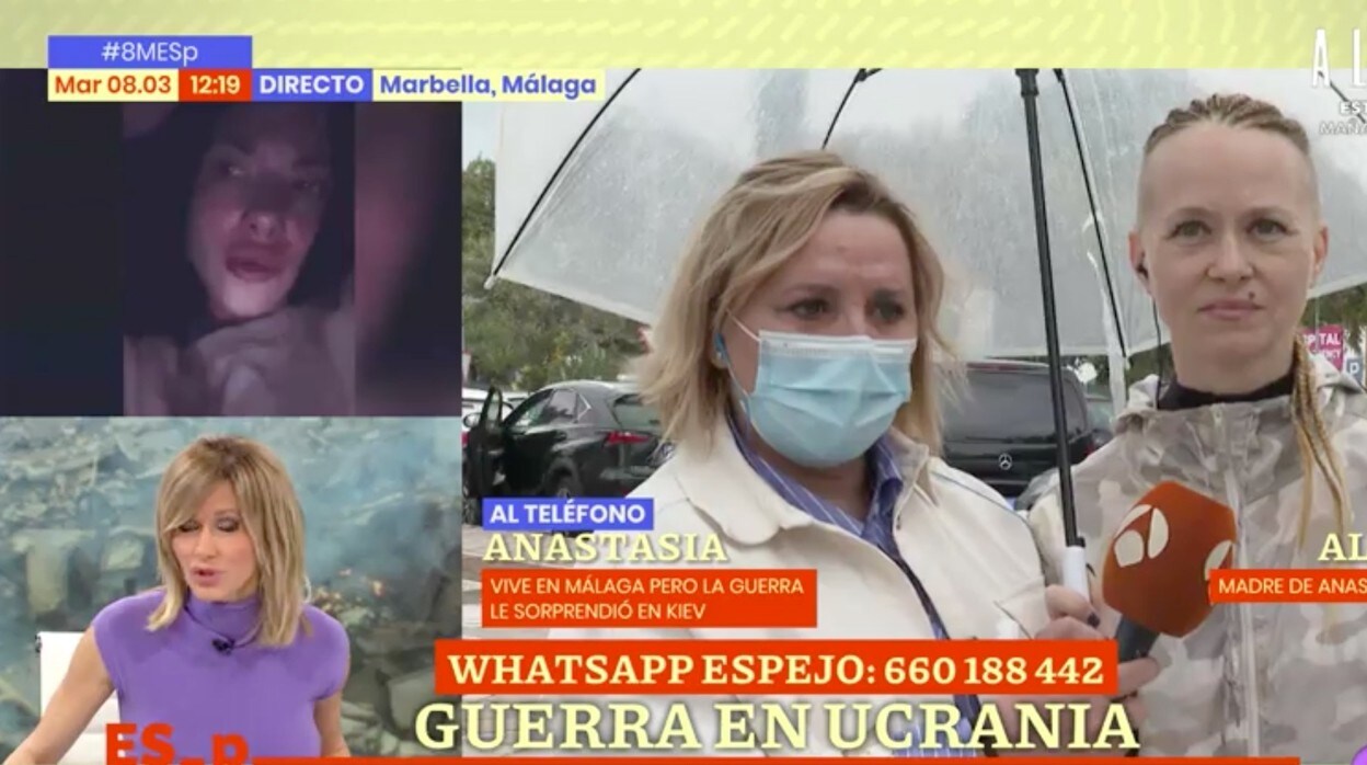 Susanna Griso habla con su reportera, en 'Espejo Público'