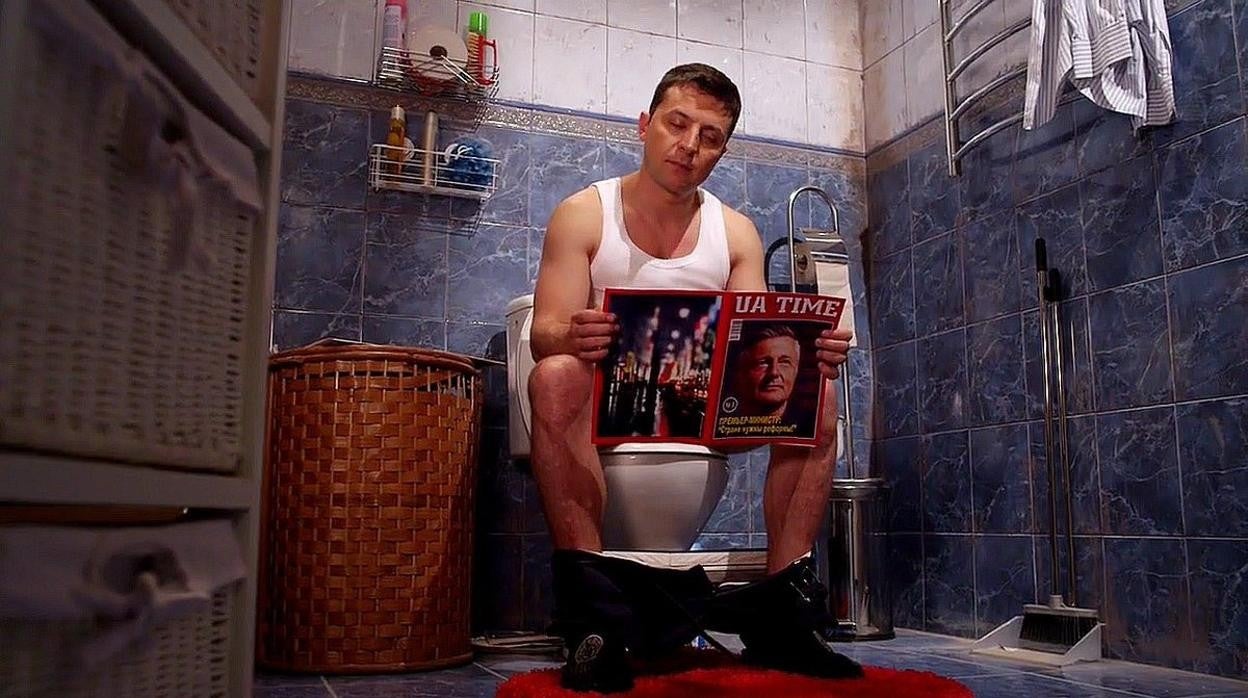 El presidente ucraniano en su etapa como cómico