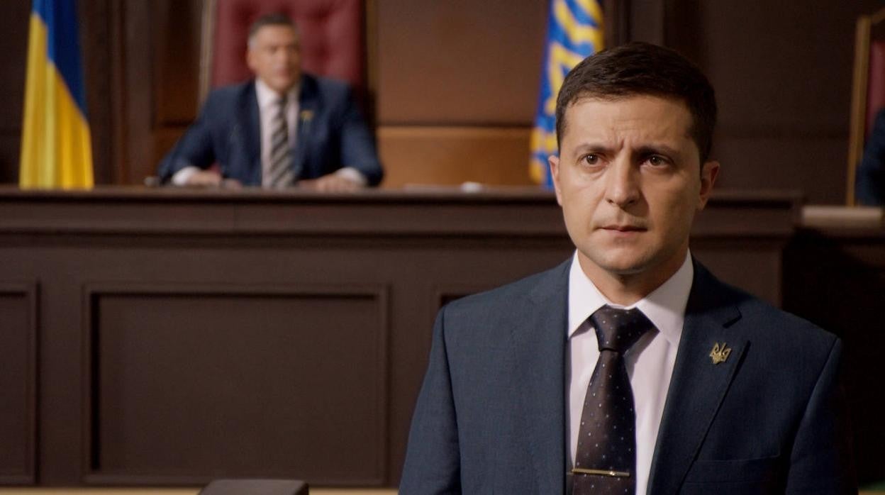 Volodímir Zelenski protagonizó y produjo la serie 'Servidor del pueblo', sobre un profesor de Historia que acaba siendo presidente de Ucrania