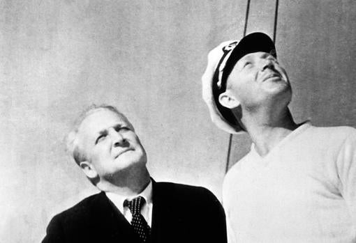 Robert J. Flaherty junto a F.W.Murnau