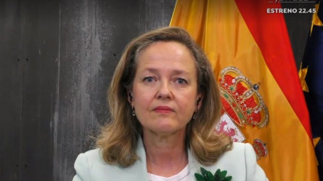 Nadia Calviño, durante su entrevista en 'Espejo Público'