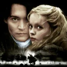 Johnny Depp y Christina Ricci en el cartel promocional de 'Sleepy Hollow (1999)