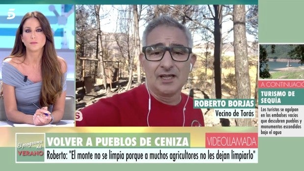 El  discurso de 10 de un afectado por el fuego contra el «ecologismo de despacho»: «No veo a nadie»