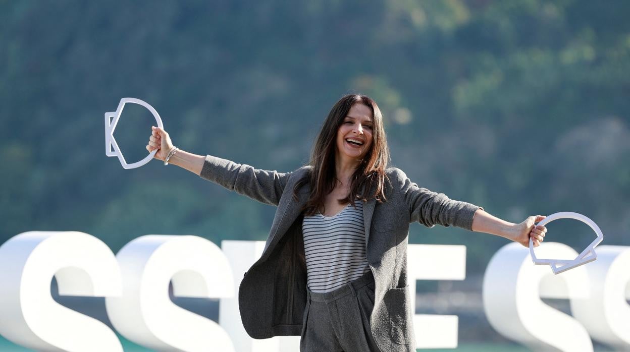 Juliette Binoche, en San Sebastián